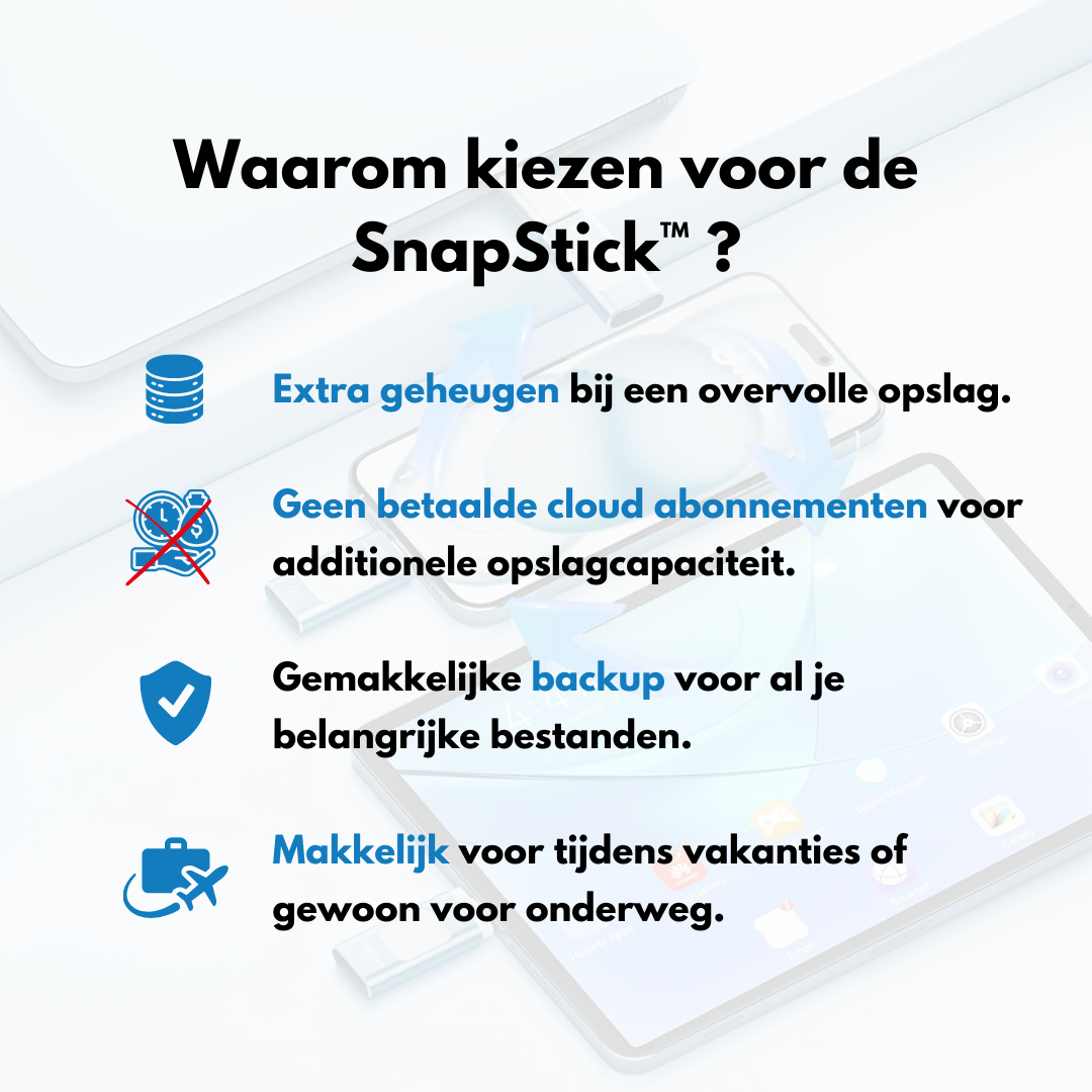 SnapStick™ Archiviazione Mobile