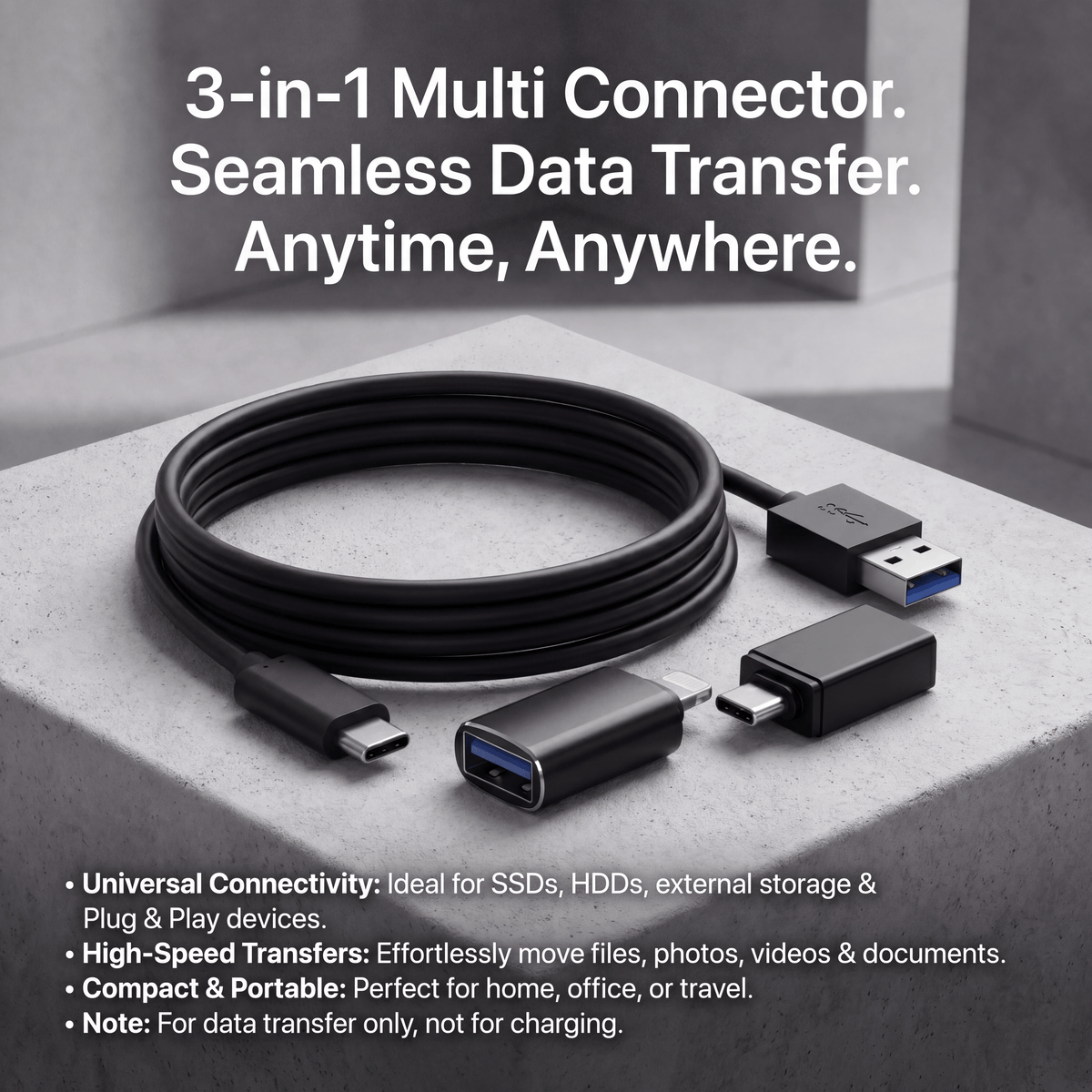 Set di adattatori universali 3 in 1