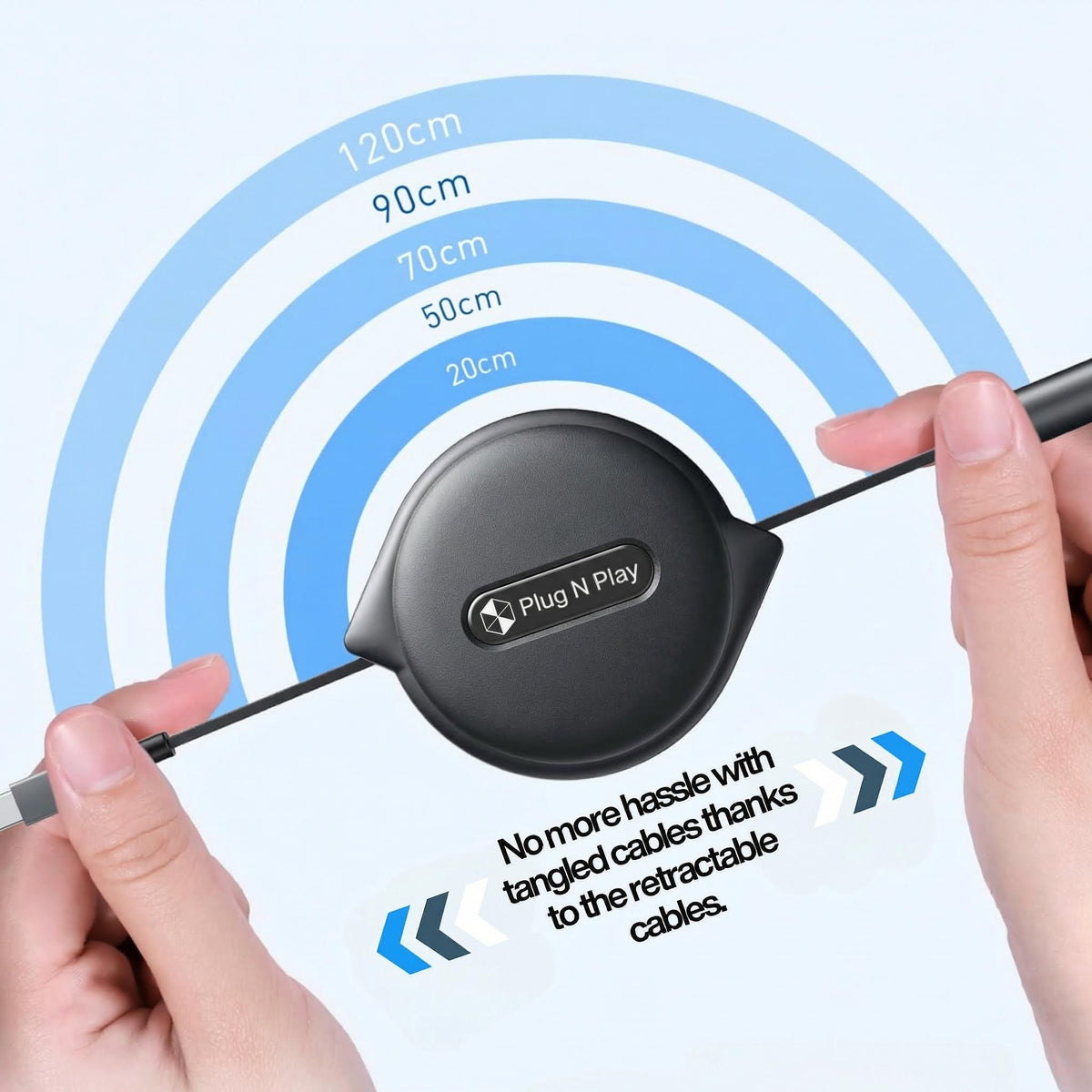 MultiCord Pro™ Caricabatterie Retrattile Veloce